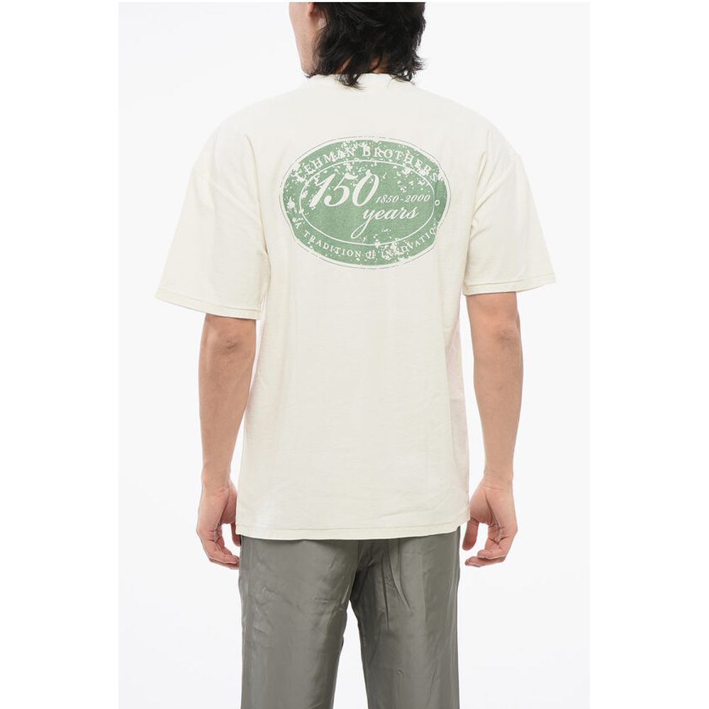 1989 Studio Cotton LEHMAN BROTHERS Crew-neck T-shirt with Back Print