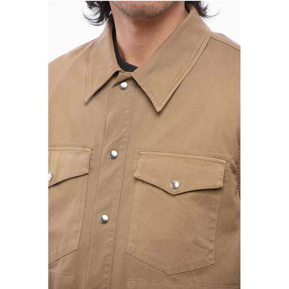 Department 5 Cotton Twill DRAGON Utility Overshirt with Snap Buttons