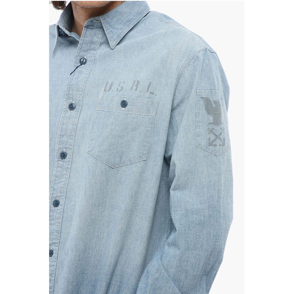Polo Ralph Lauren Classic Fit Denim Shirt with Double Breast Pocket