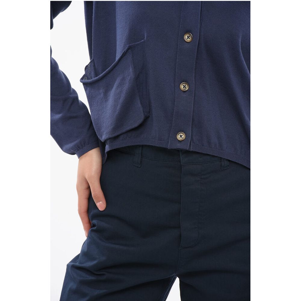 Oliver Lattughi V-neck Cotton OVER Cardigan with Breast Pocket