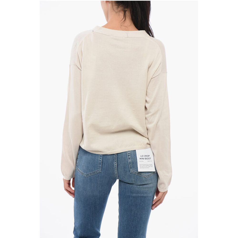 Oliver Lattughi V-neck Cotton OVER Cardigan with Breast Pocket