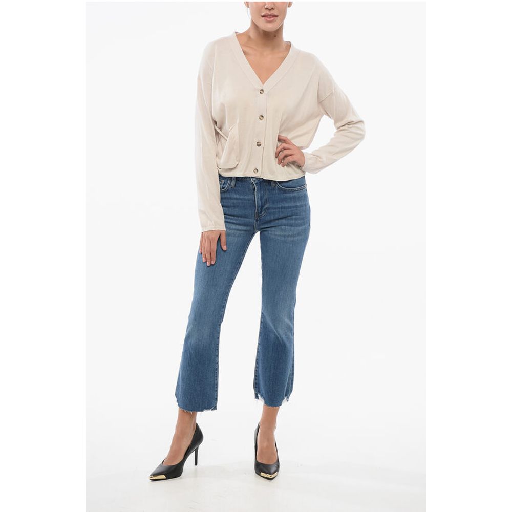 Oliver Lattughi V-neck Cotton OVER Cardigan with Breast Pocket