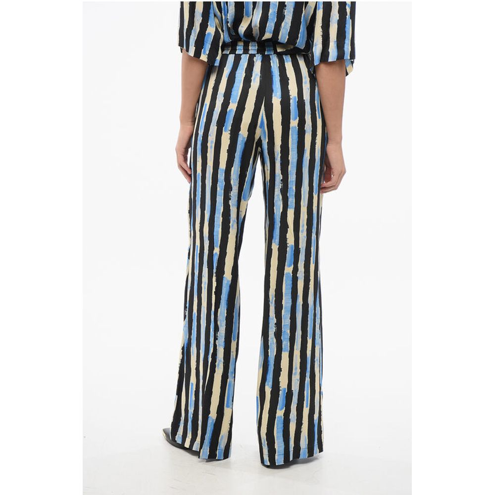 PINKO Striped POIROT Pants with Elastic Waistband