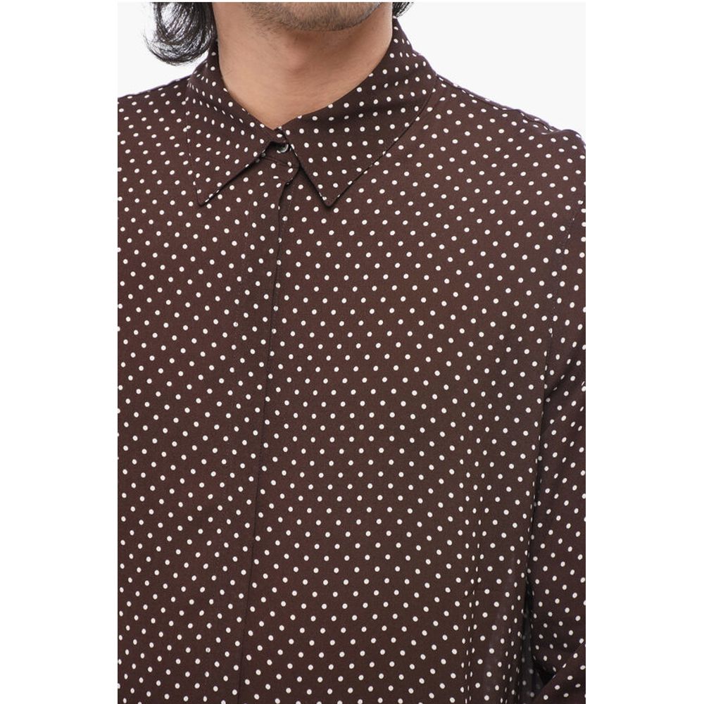Department 5 Polka Dots RAPPO Shirt with Hidden Buttoning