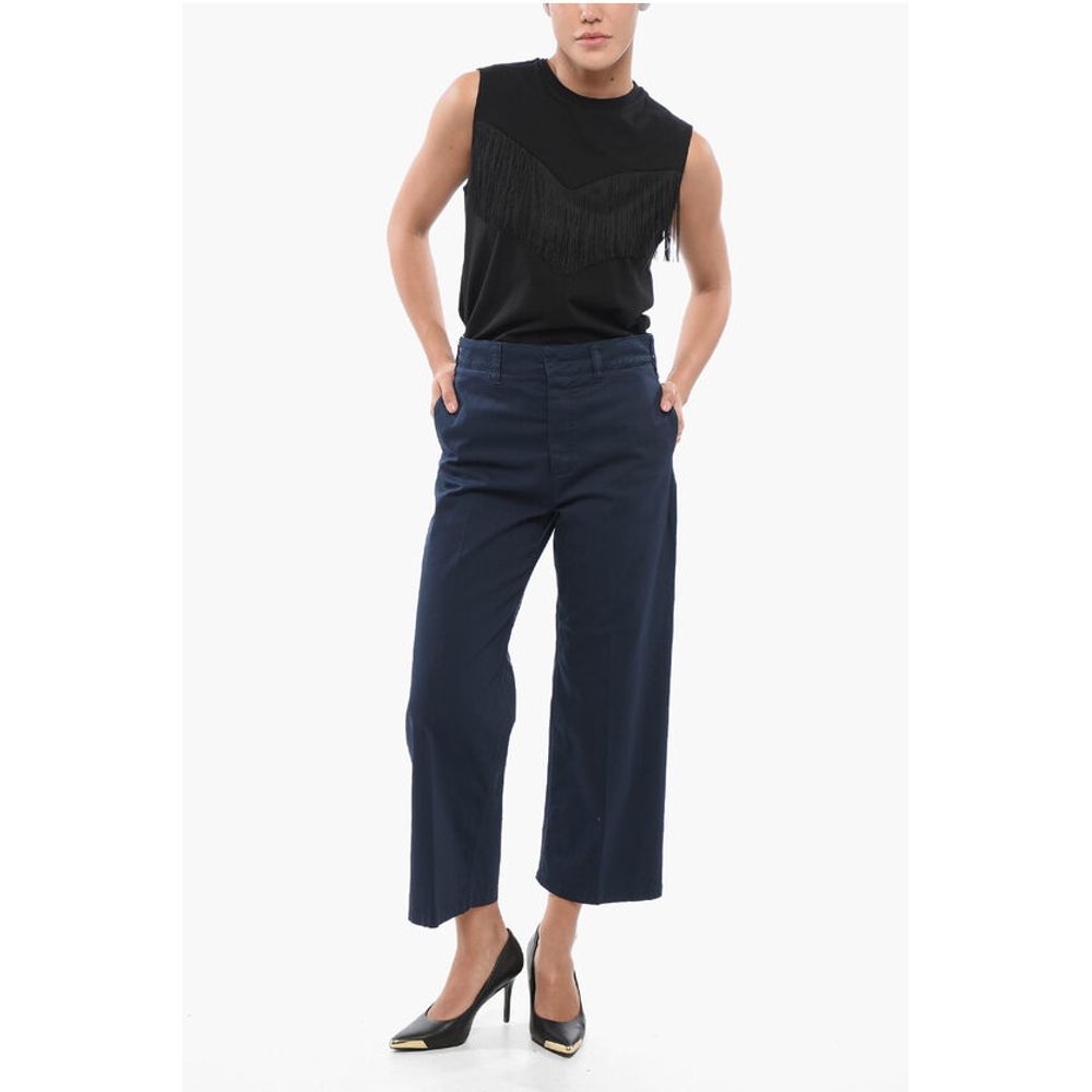 Department 5 Solid Color Stretch Cotton Pants with Belt Loops