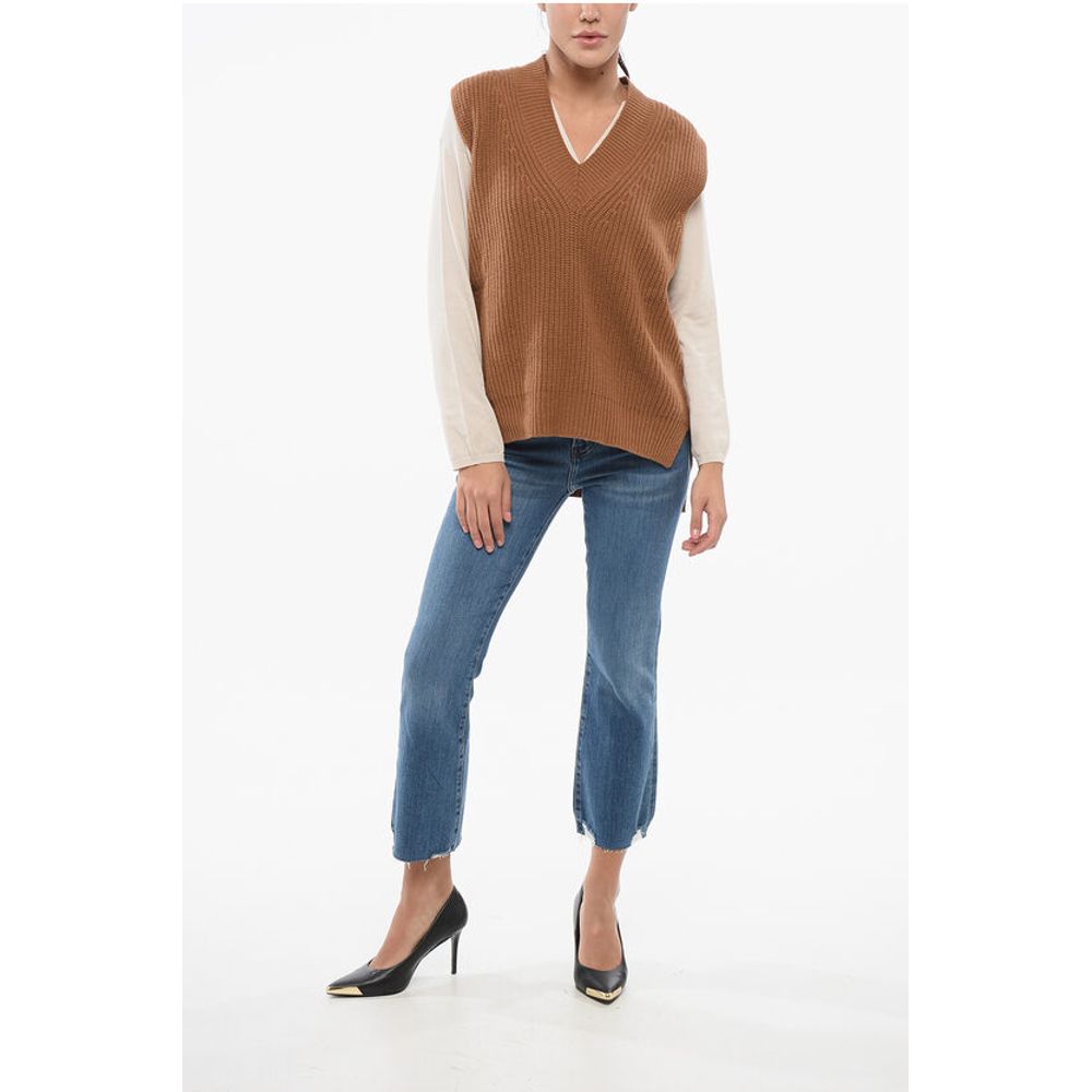 Department 5 Sleeveless V-Neck Merinos Wool and Cashmere RYNIS Sweater