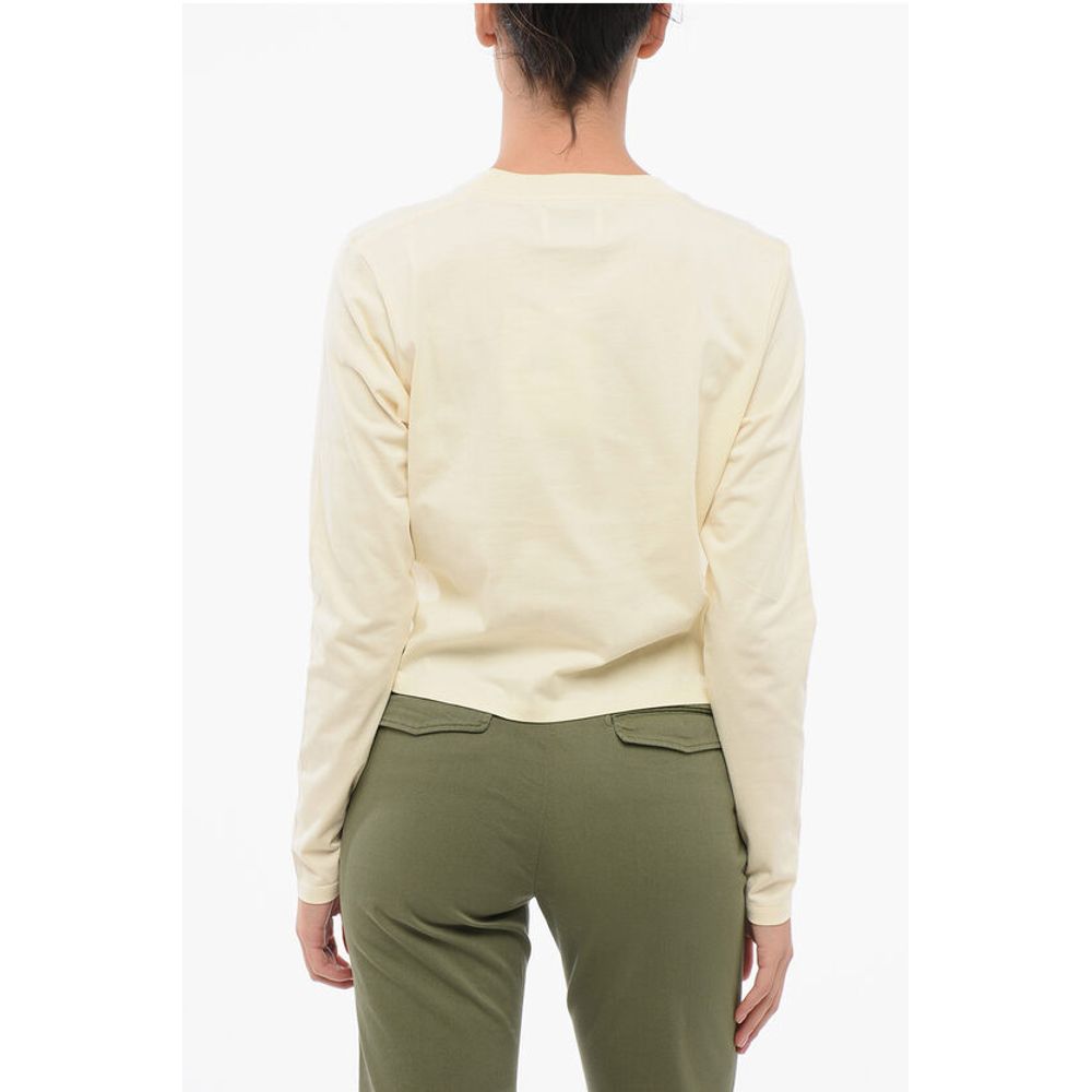 Loulou Studio Solid Color Long Sleeves Crew-neck T-shirt