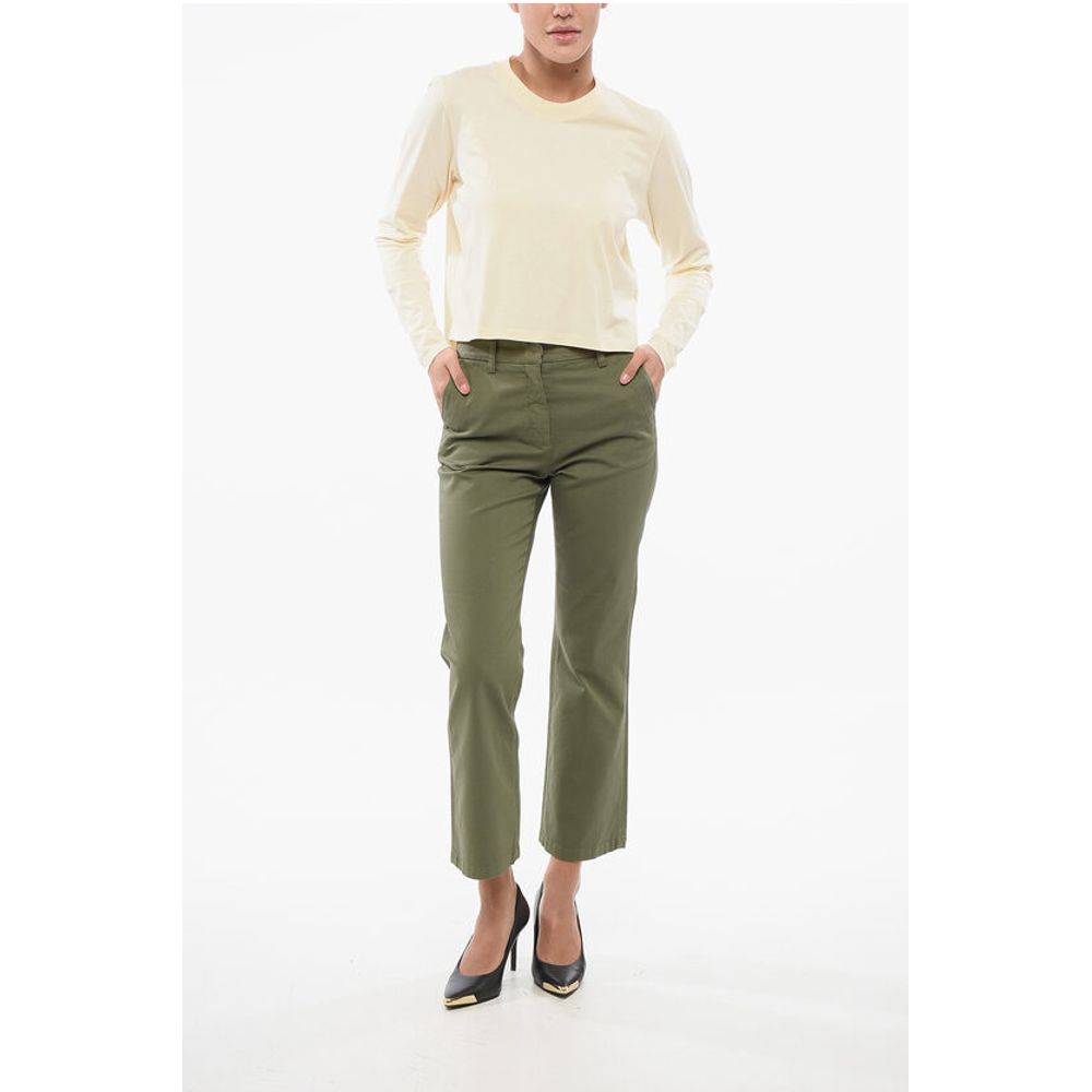 Loulou Studio Solid Color Long Sleeves Crew-neck T-shirt