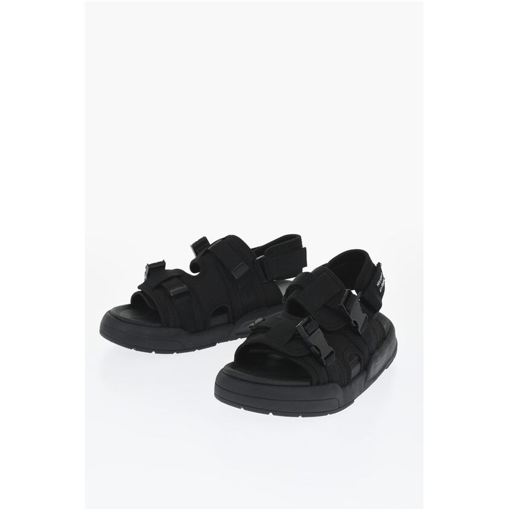 Neil Barrett LI-NING Solid Color Technical Fabric Sandals