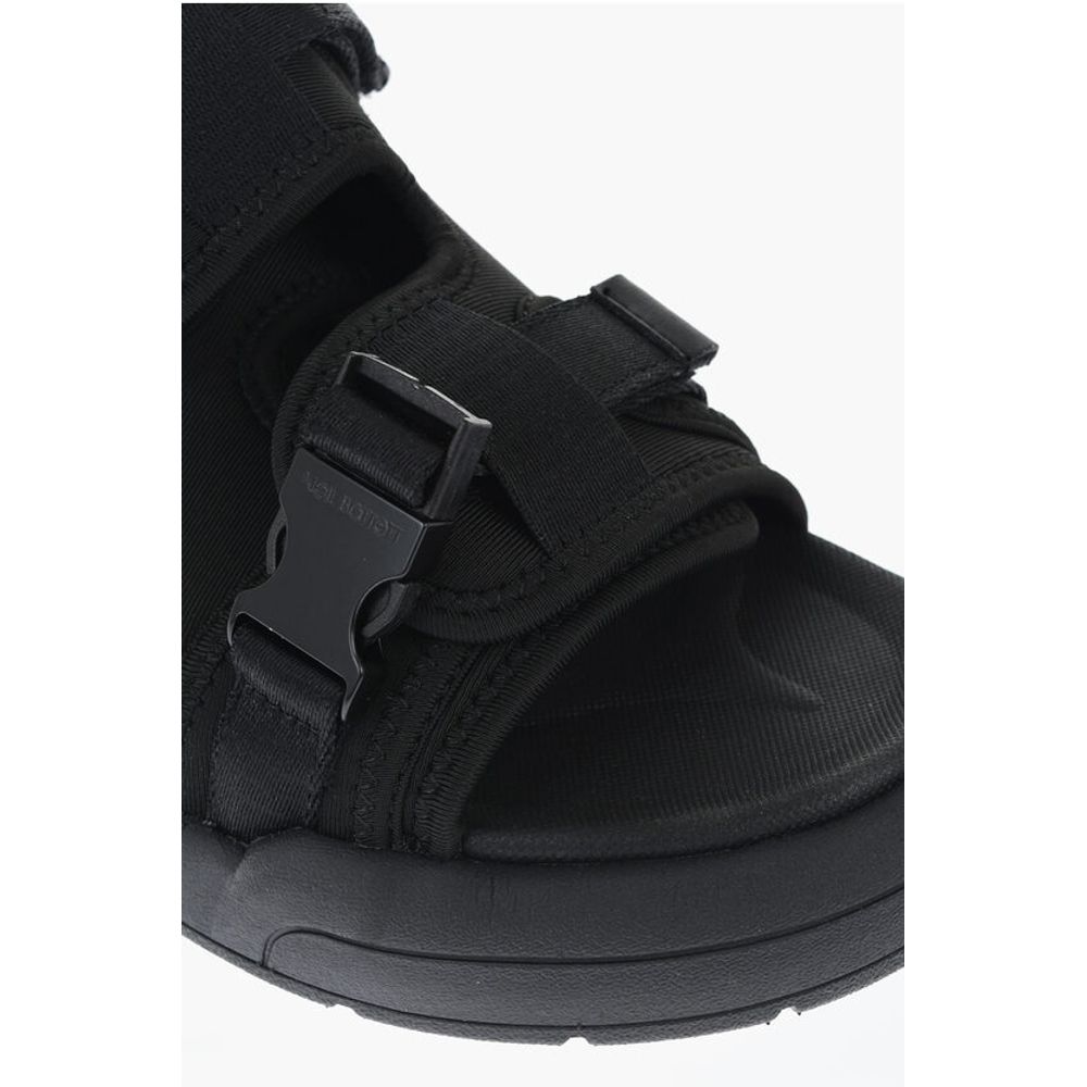Neil Barrett LI-NING Solid Color Technical Fabric Sandals