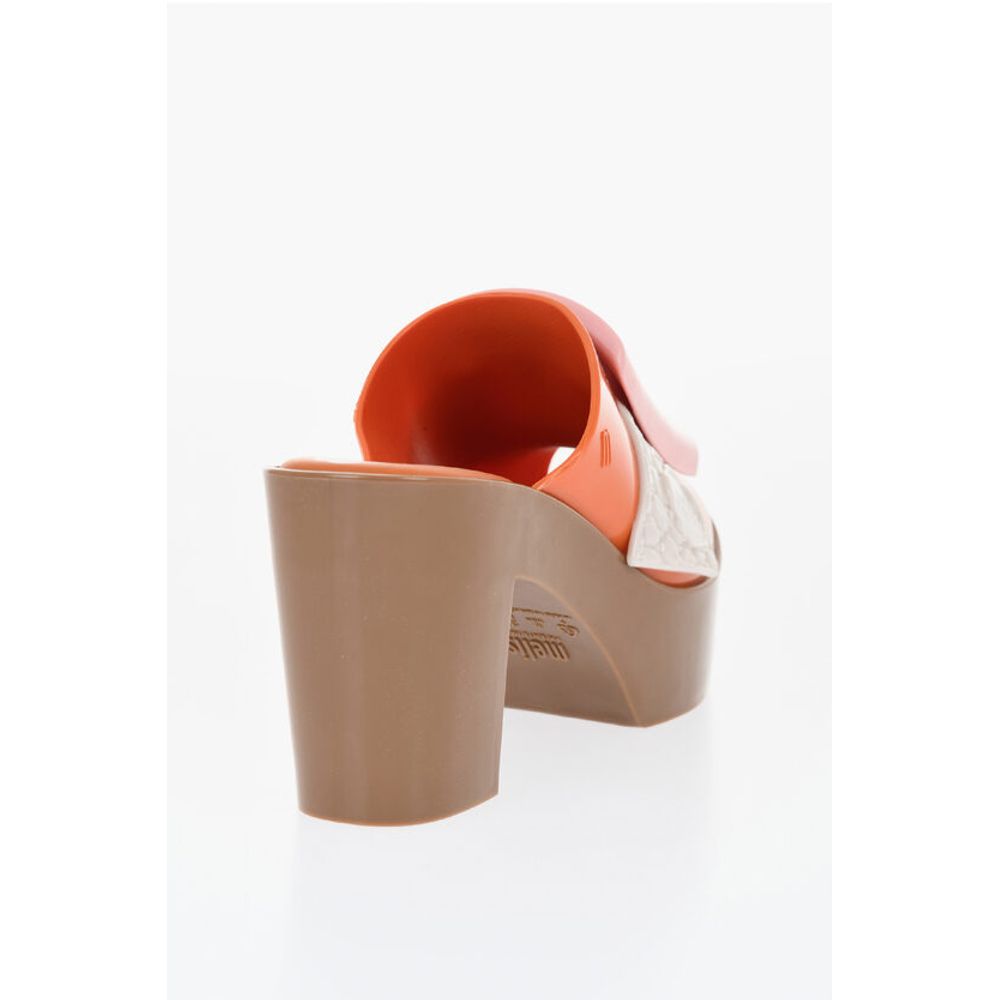 Viktor & Rolf MELISSA Rubber BLOSSOM Mules with Maxi Buckle 10cm