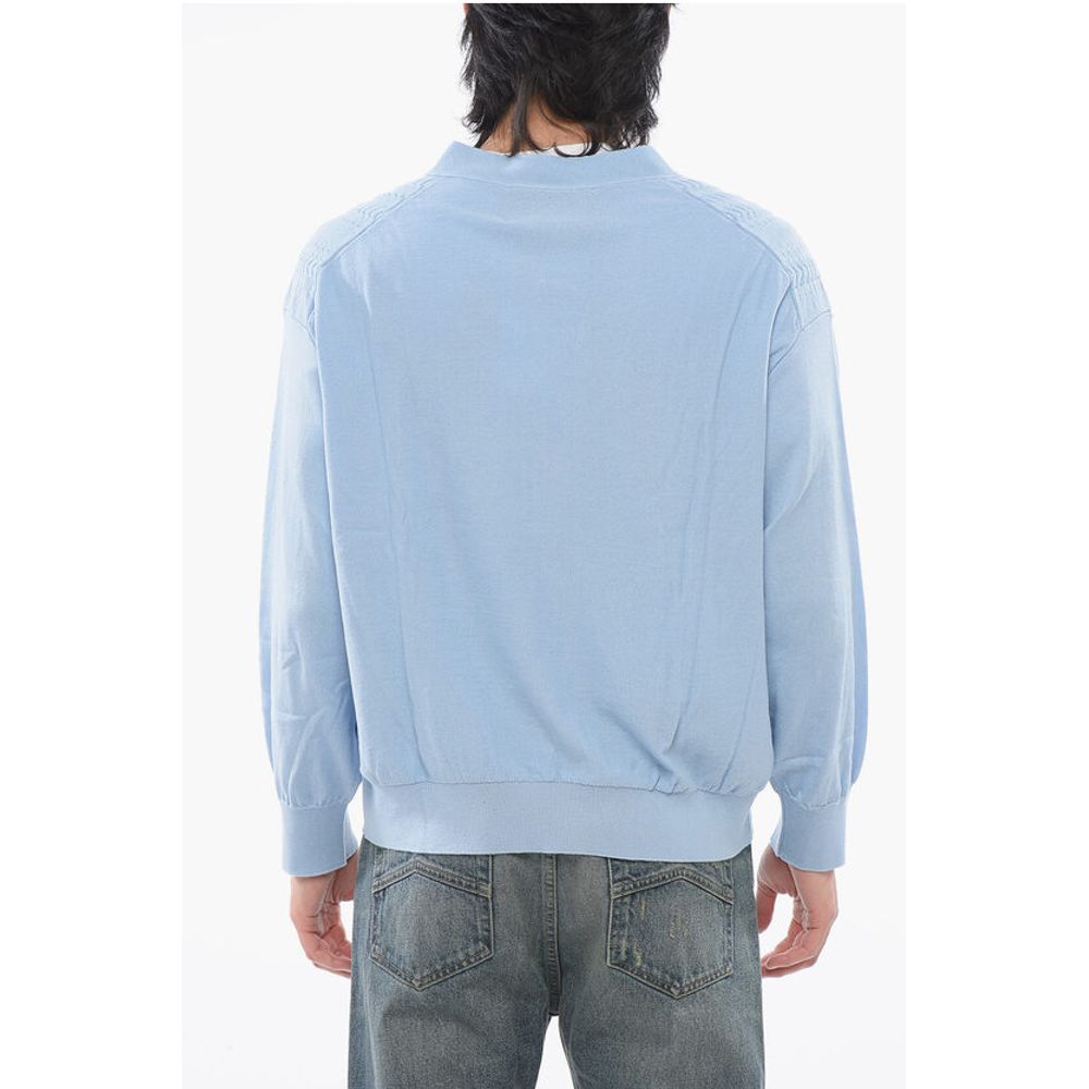 Viktor & Rolf Cotton Blend Cable Knit Cardigan