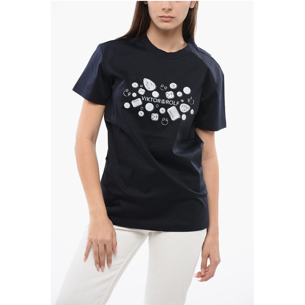 Viktor & Rolf Printed T-Shirt With Piercings Details