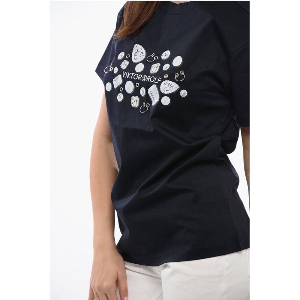 Viktor & Rolf Printed T-Shirt With Piercings Details