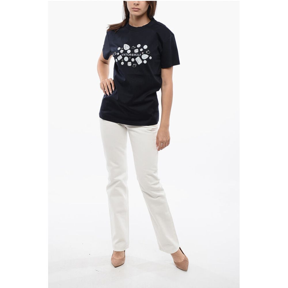 Viktor & Rolf Printed T-Shirt With Piercings Details