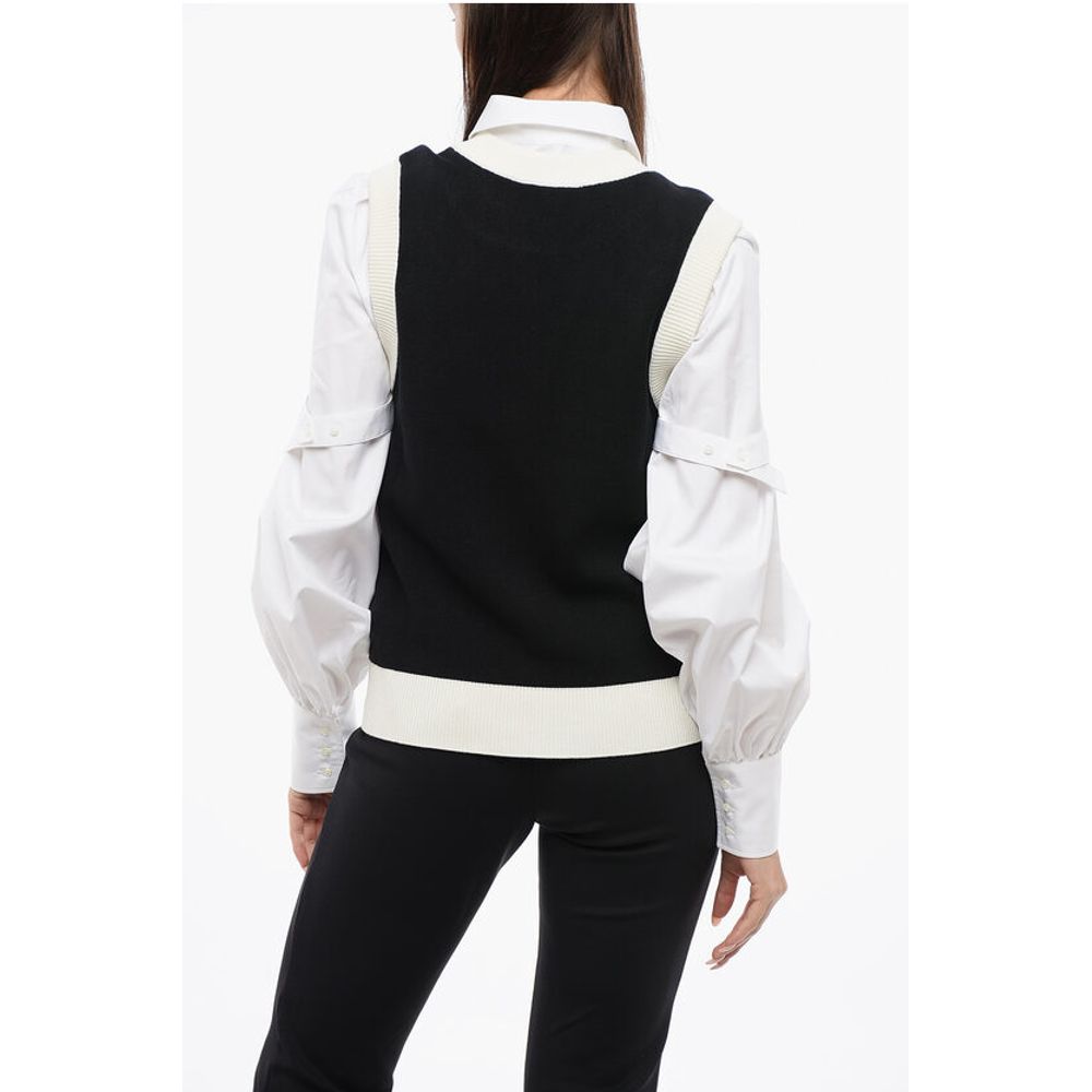 Viktor & Rolf Sleeveless BONJOUR Crewneck Sweater