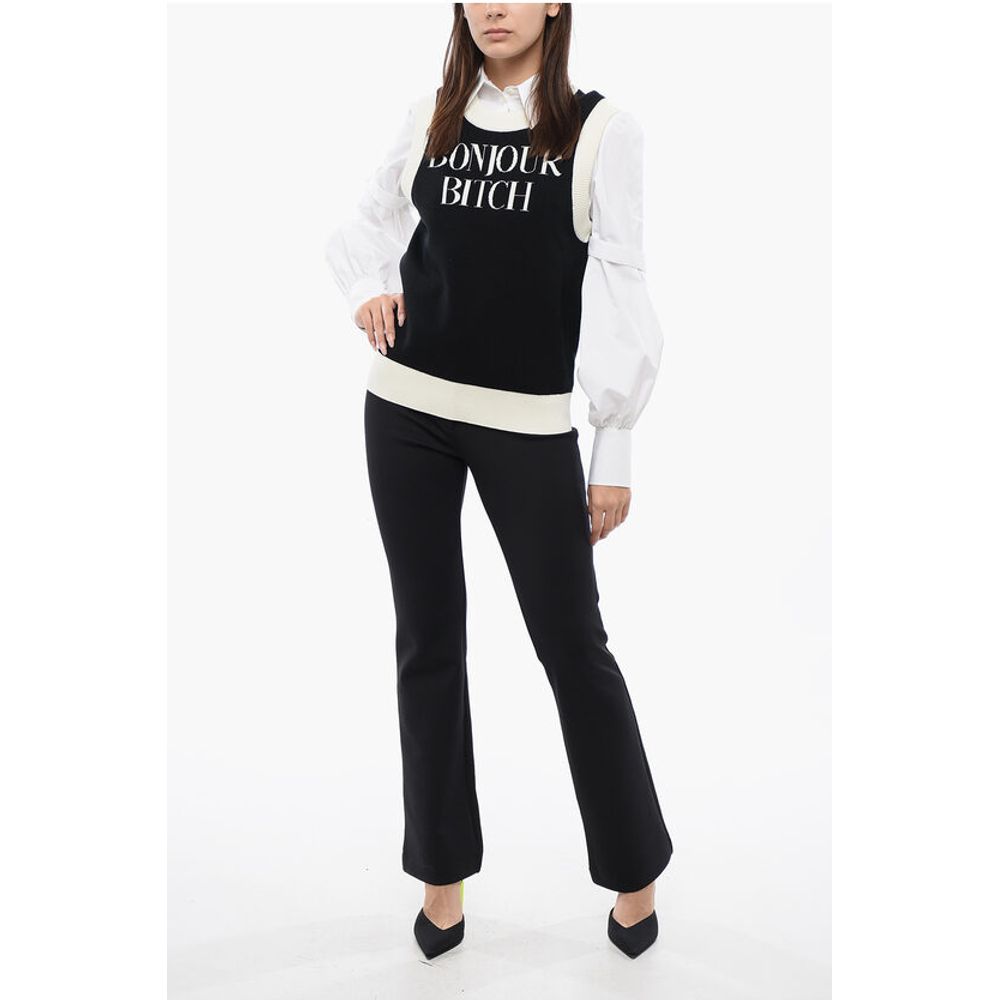 Viktor & Rolf Sleeveless BONJOUR Crewneck Sweater