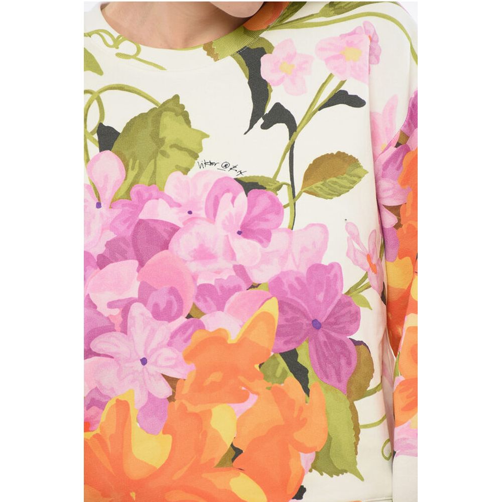 Viktor & Rolf Over BOXY Sweater with Floral Print