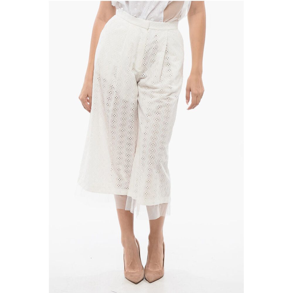 Viktor & Rolf Pleated Sangallo NICE & BREEZY HIgh-Waisted Pants