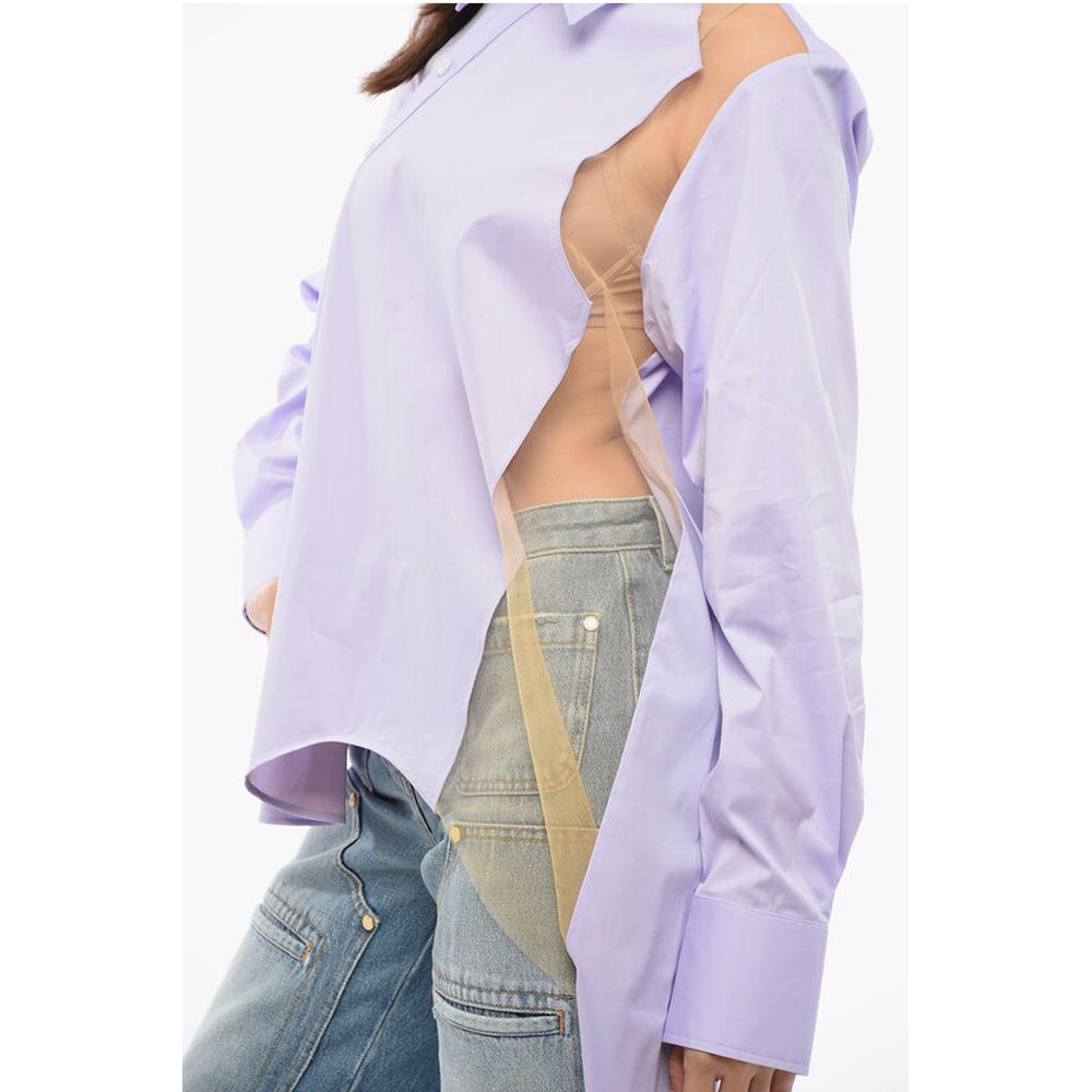 Viktor & Rolf Asymmetric FLOATING AWAY Shirt With Sheer Detail