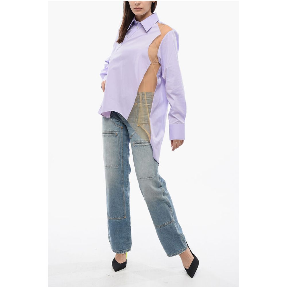Viktor & Rolf Asymmetric FLOATING AWAY Shirt With Sheer Detail