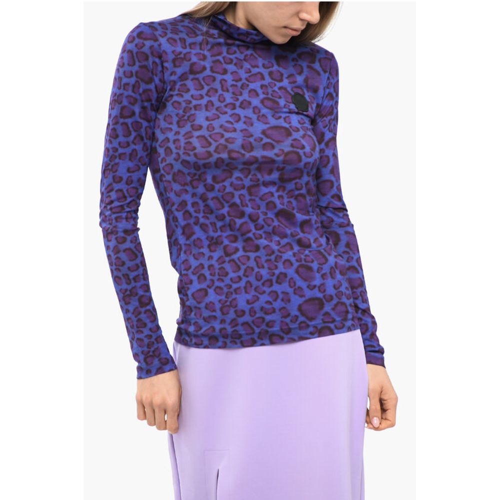 Viktor & Rolf Turtleneck Animalier Top