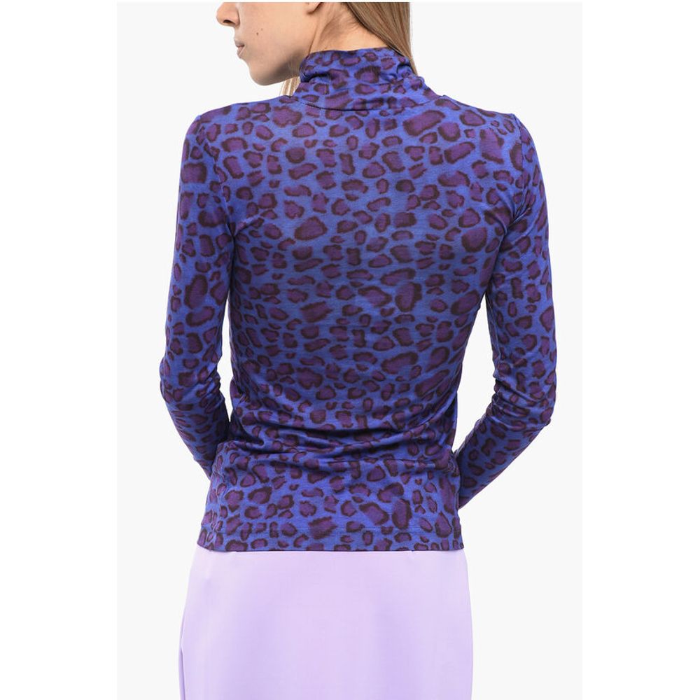 Viktor & Rolf Turtleneck Animalier Top
