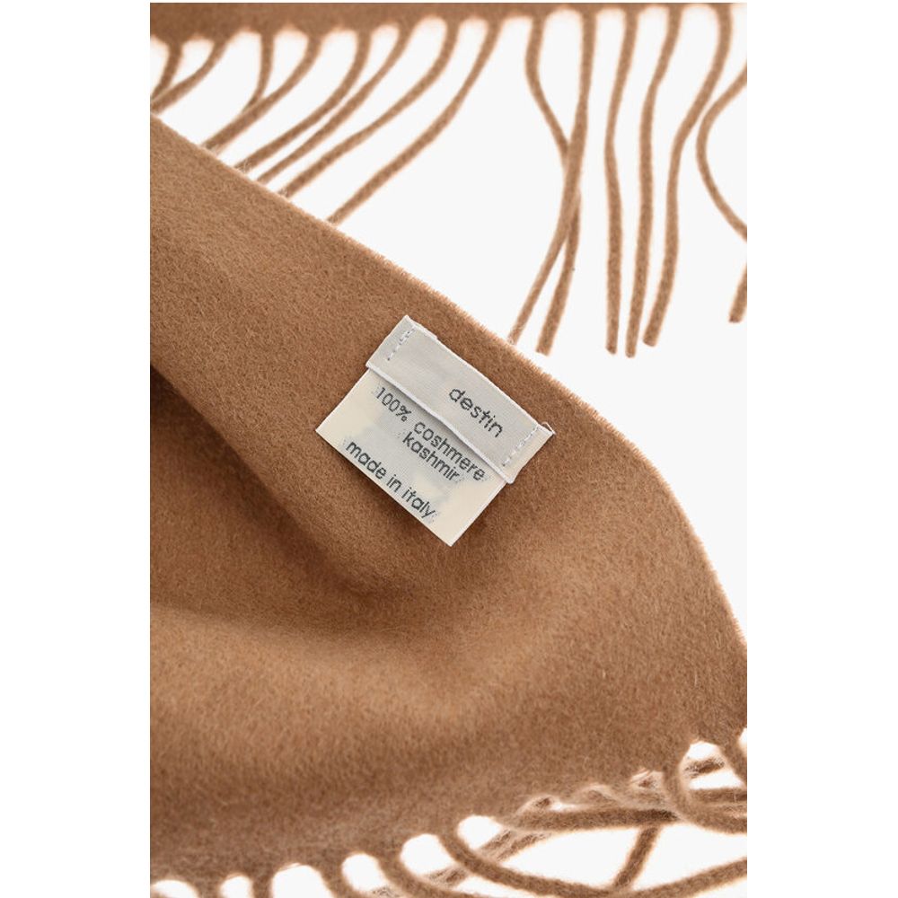 Destin Solid Color Cashmere BIVER Scarf with Fringes