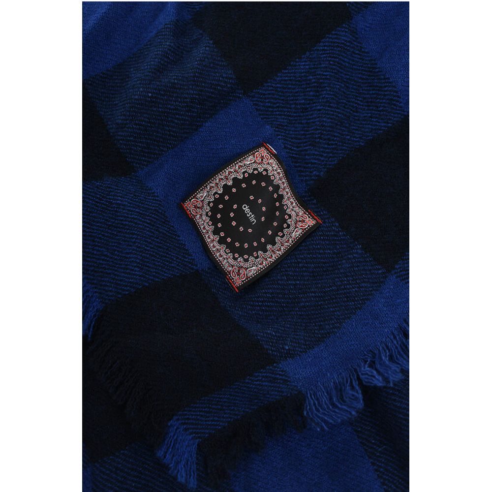 Destin Checked Scarf with Fringes