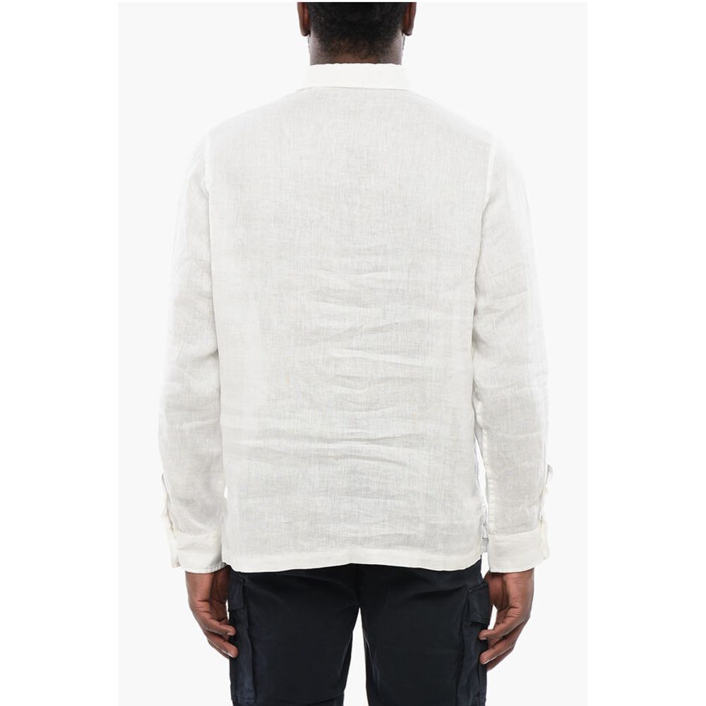 Altea Polo Neckline Linen Shirt
