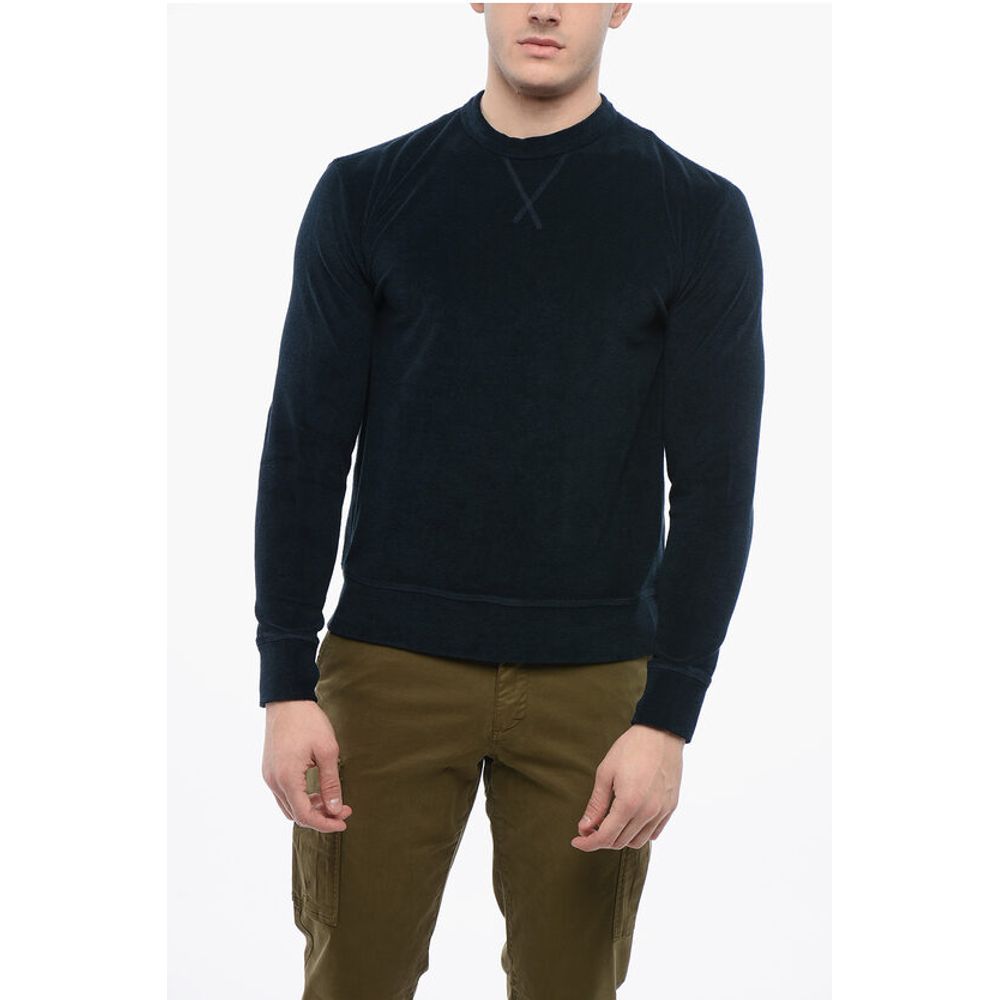 Bombažna majica z izrezom Altea Terry Crewneck