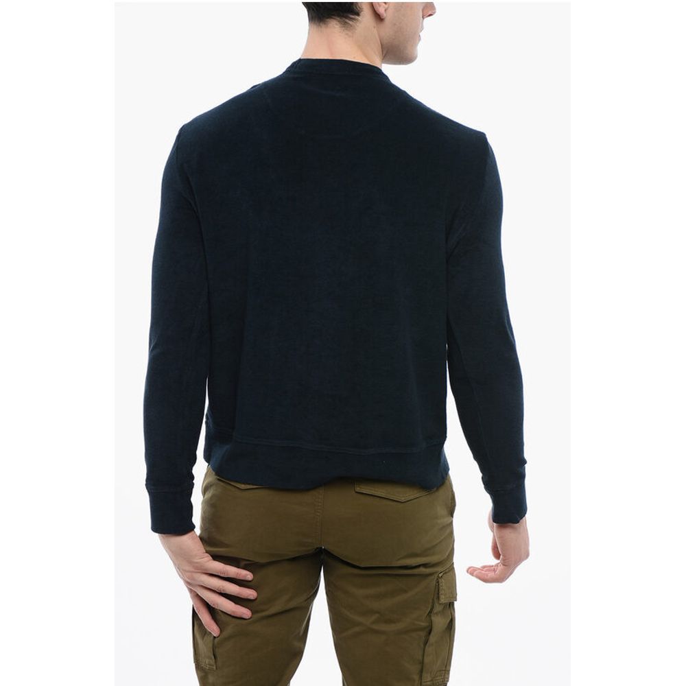 Bombažna majica z izrezom Altea Terry Crewneck