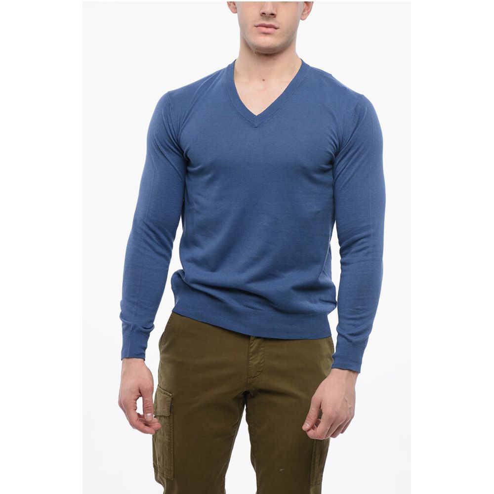 Altea Linen-blended V neckline Sweater