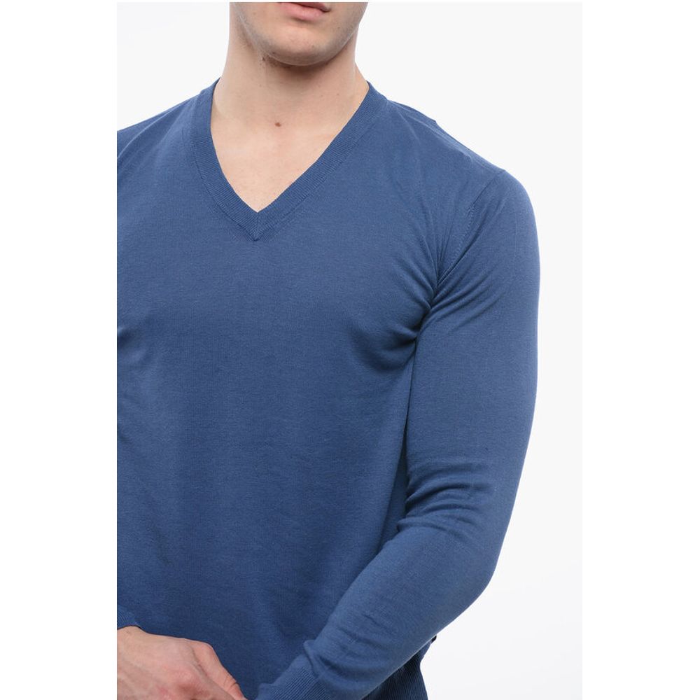 Altea Linen-blended V neckline Sweater