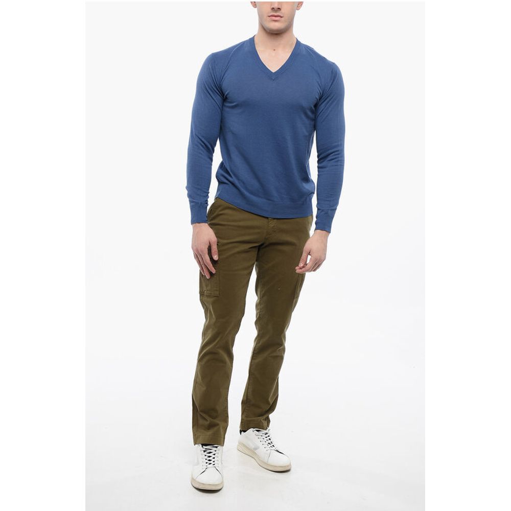 Altea Linen-blended V neckline Sweater