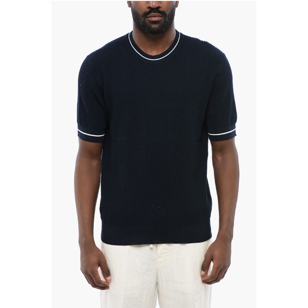 Altea Ribbed Cotton Dropped Shoulder T-Shirt