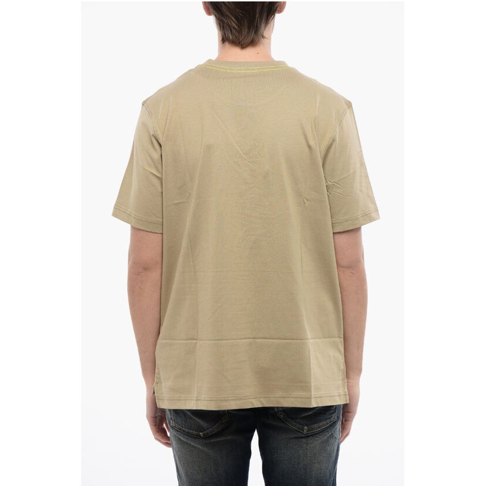 Diesel RED TAG Cotton T-JUST-SLITS-N6 Crew-neck T-shirt with Print