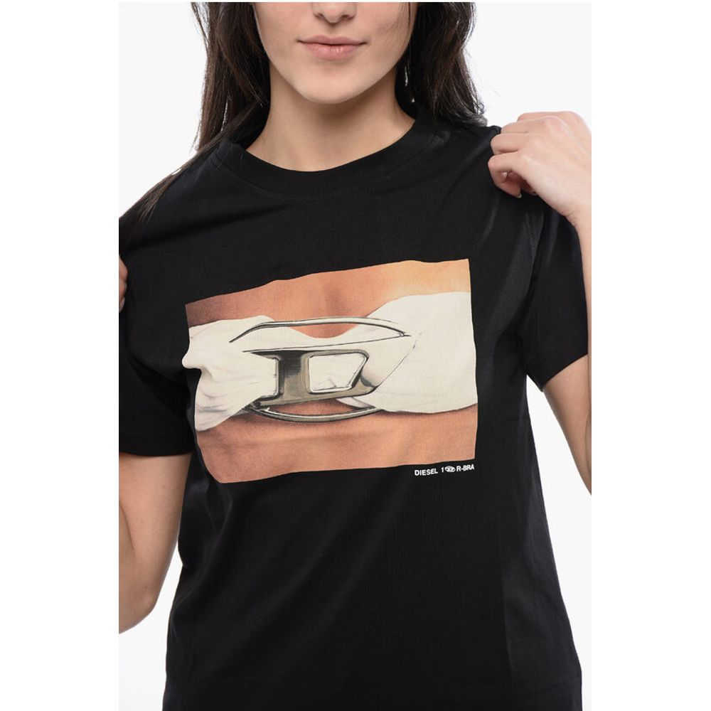 Diesel RED TAG Cotton T-REGS-N3 Crew-neck T-shirt with Print