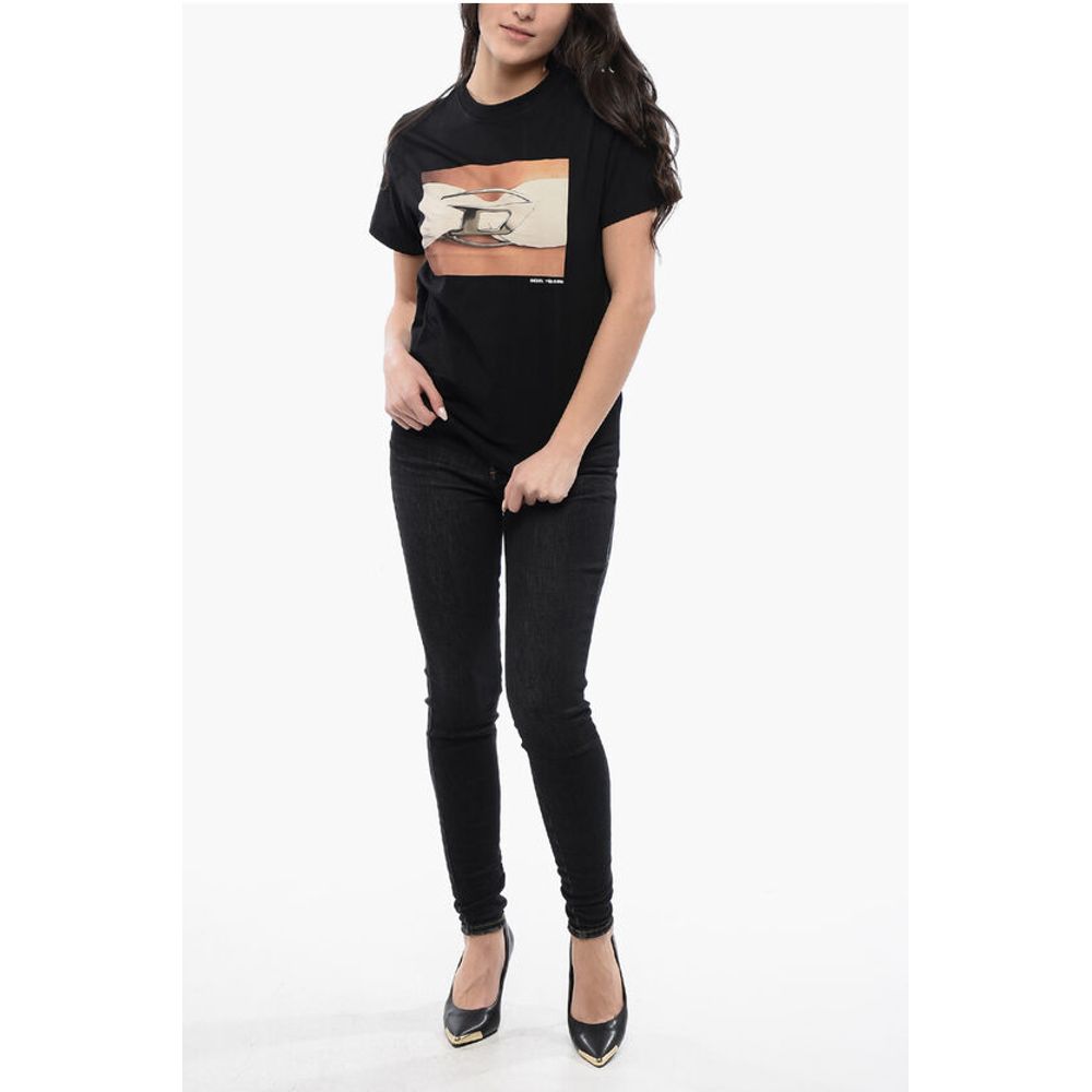 Diesel RED TAG Cotton T-REGS-N3 Crew-neck T-shirt with Print