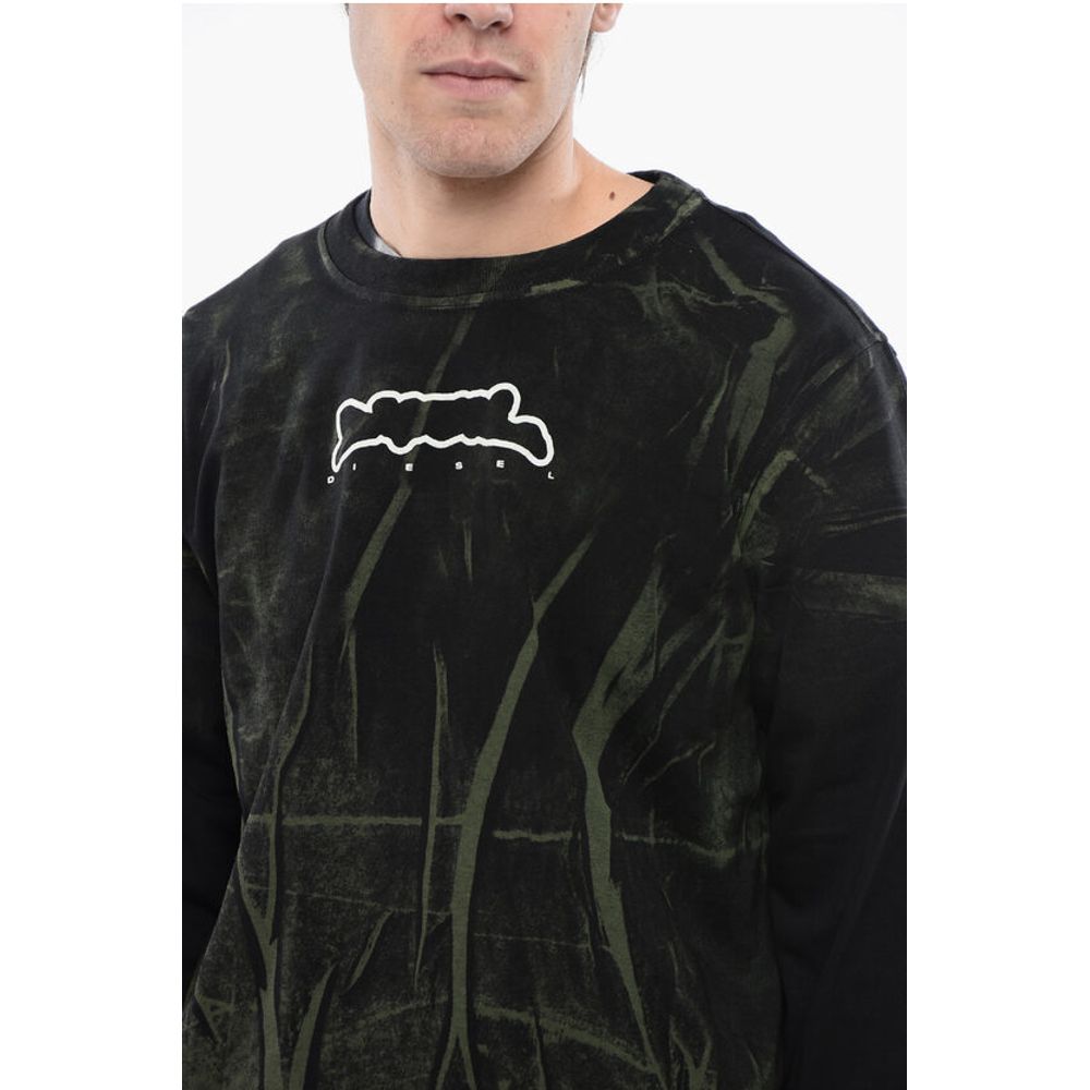 Diesel RED TAG Long Sleeves Cotton T-JUST-LS-D Crew-neck T-shirt