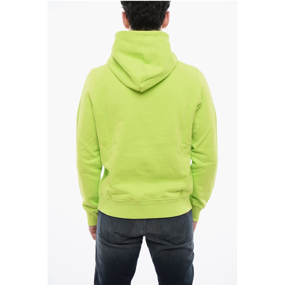 Diesel Brushed Cotton Hoodie Sweatshirt with Embroidered Logo
