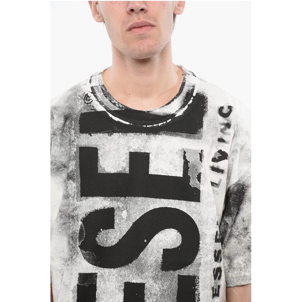 Diesel RED TAG Cotton T-BOXT-BISC Majica s posadko in prednjim vratom
