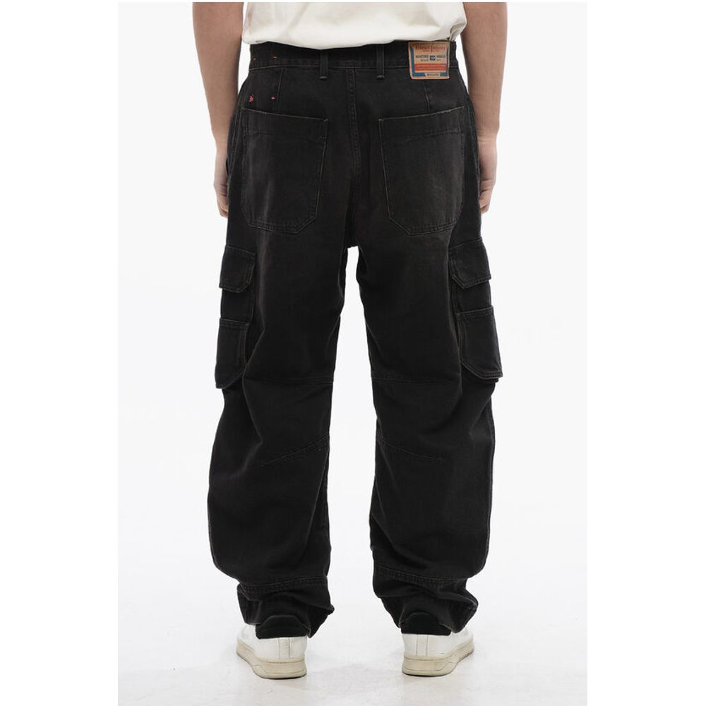 Diesel kavbojke s širokimi nogavicami D-FISH Cargo Jeans 23cm L32