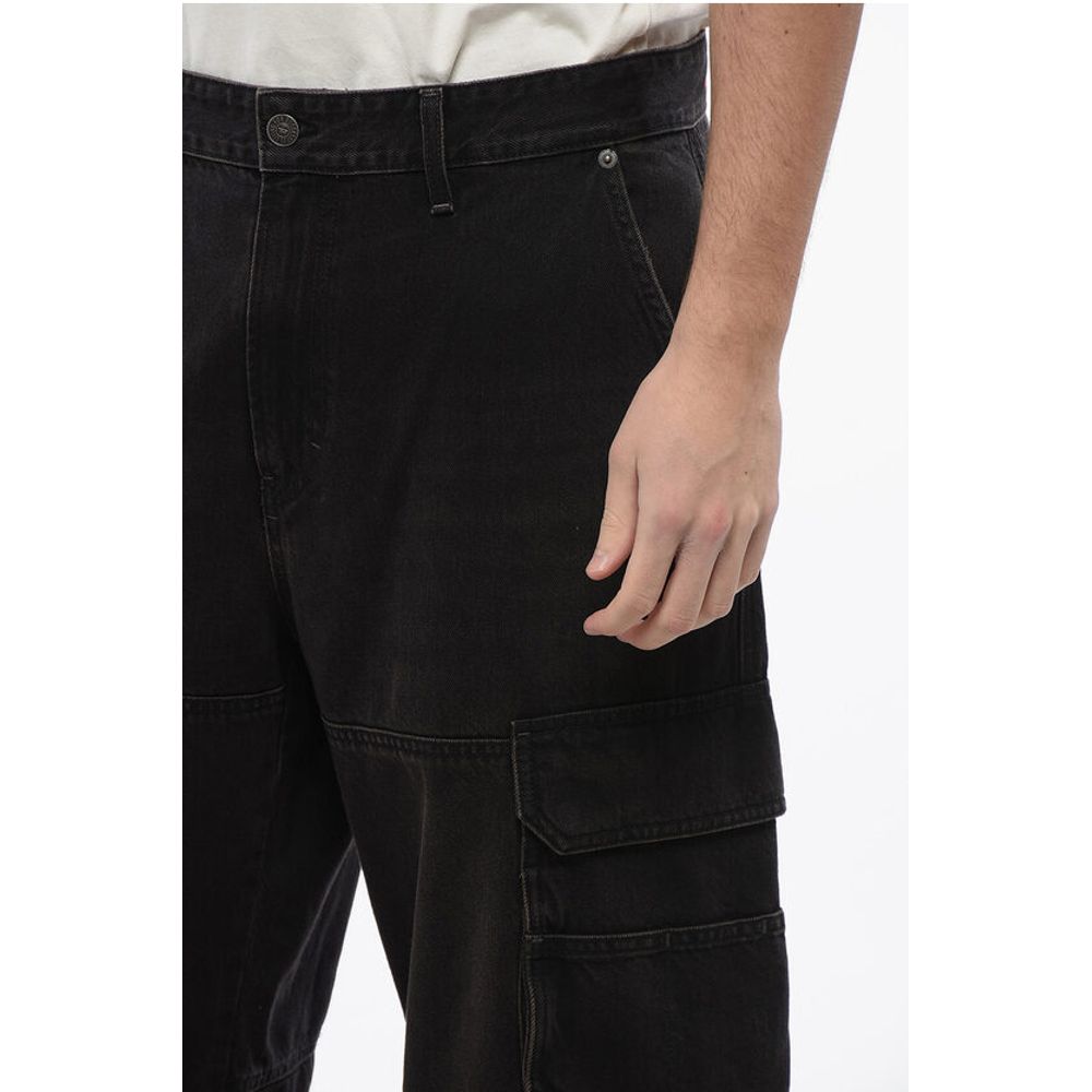 Diesel kavbojke s širokimi nogavicami D-FISH Cargo Jeans 23cm L32
