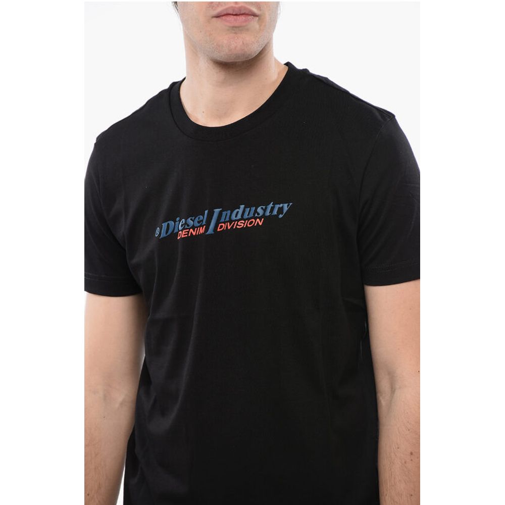 Diesel Cotton T-DIEGOR NEW INDUSTRIES Crew-neck T-shirt with Emboss