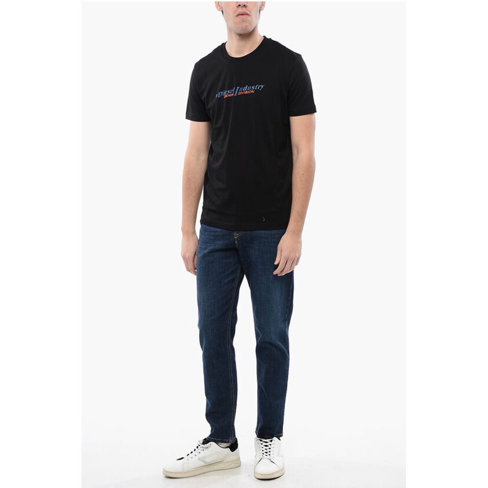 Diesel Cotton T-DIEGOR NEW INDUSTRIES Crew-neck T-shirt with Emboss