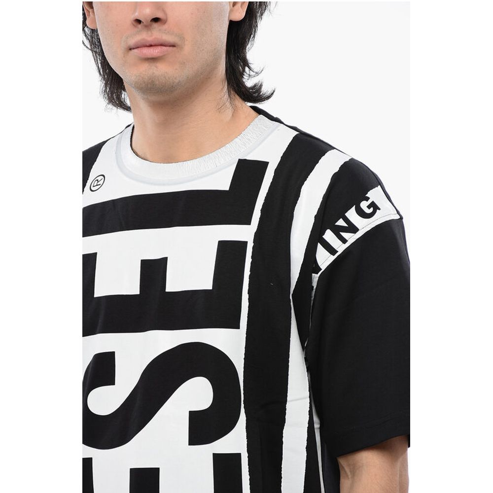 Diesel RED TAG Two-Tone T-NABEL-M5 Crew-neck T-Shirt with Contrasti