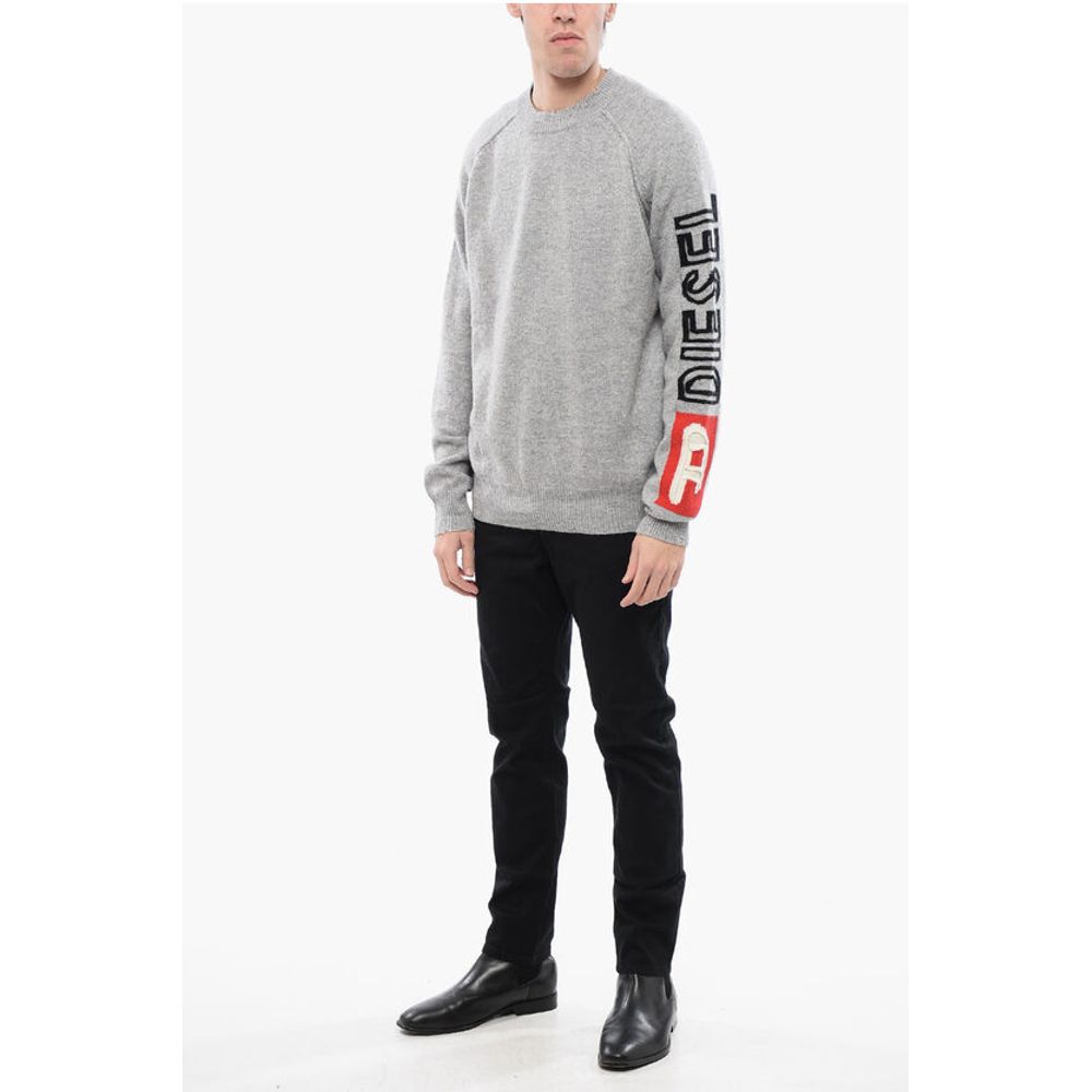 Diesel RED TAG Wool K-SARIA Crew-neck Sweater with Embossed Logo