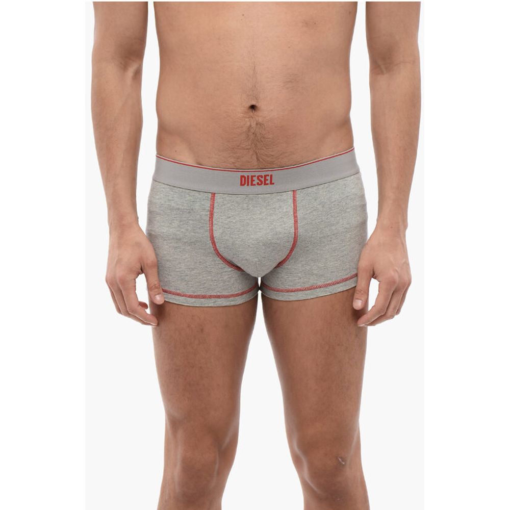 Diesel Stretch Cotton UMBX-DAMIEN-H Boxer with Visible Stitching