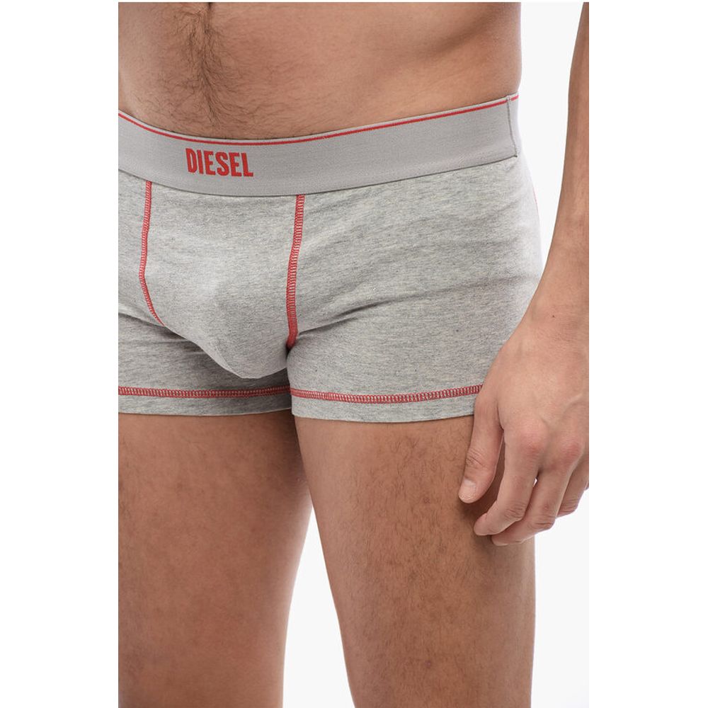 Diesel Stretch Cotton UMBX-DAMIEN-H Boxer with Visible Stitching